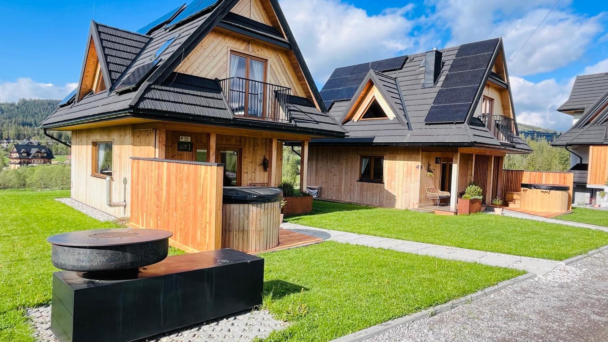 Domki Fox House Z Jacuzzi Elektrycznym Na Wylacznosc กอสเชียลิสกอ ภายนอก รูปภาพ